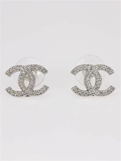 chanel earring stud|chanel swarovski earrings.